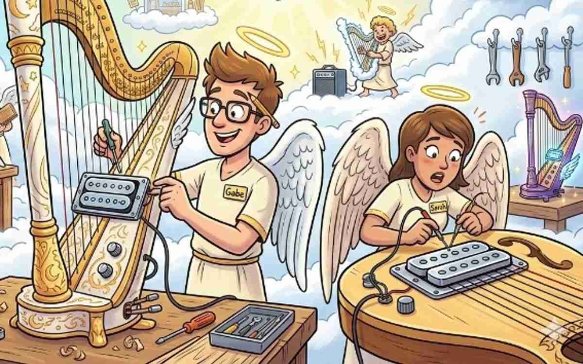 Harps in heaven with humbuckers